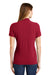 Port & Company LKP1500 Womens Stain Resistant Short Sleeve Polo Shirt Red Back