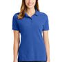 Port & Company Womens Stain Resistant Short Sleeve Polo Shirt - Royal Blue