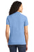 Port & Company LKP155 Womens Core Stain Resistant Short Sleeve Polo Shirt Light Blue Back