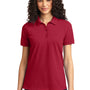 Port & Company Womens Core Stain Resistant Short Sleeve Polo Shirt - Red