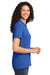 Port & Company LKP155 Womens Core Stain Resistant Short Sleeve Polo Shirt Royal Blue Side