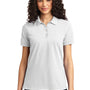 Port & Company Womens Core Stain Resistant Short Sleeve Polo Shirt - White