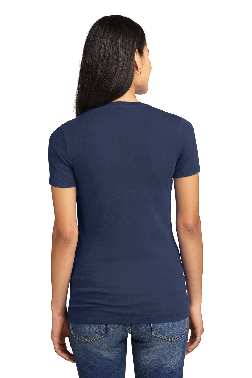 Port Authority LM1005 Womens Concept Short Sleeve V-Neck T-Shirt Navy Blue Back