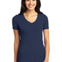 Port Authority Womens Concept Short Sleeve V-Neck T-Shirt - Dress Navy Blue - Closeout