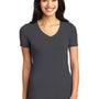 Port Authority Womens Concept Short Sleeve V-Neck T-Shirt - Smoke Grey - Closeout