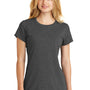 New Era Womens Heritage Short Sleeve Crewneck T-Shirt - Heather Black - Closeout