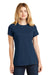 New Era LNEA100 Womens Heritage Short Sleeve Crewneck T-Shirt Dark Royal Blue Front