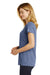New Era LNEA100 Womens Heritage Short Sleeve Crewneck T-Shirt Dark Royal Blue Twist Side