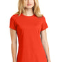 New Era Womens Heritage Short Sleeve Crewneck T-Shirt - Orange - Closeout
