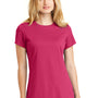 New Era Womens Heritage Short Sleeve Crewneck T-Shirt - Deep Pink - Closeout