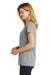 New Era LNEA100 Womens Heritage Short Sleeve Crewneck T-Shirt Light Graphite Grey Twist Side
