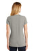 New Era LNEA100 Womens Heritage Short Sleeve Crewneck T-Shirt Heather Rainstorm Grey Back