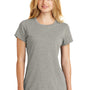 New Era Womens Heritage Short Sleeve Crewneck T-Shirt - Heather Rainstorm Grey - Closeout