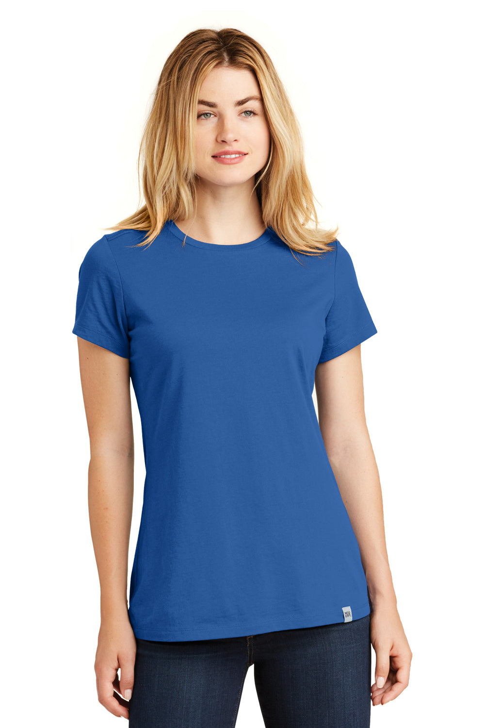 New Era LNEA100 Womens Heritage Short Sleeve Crewneck T-Shirt Royal Blue Front