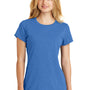 New Era Womens Heritage Short Sleeve Crewneck T-Shirt - Heather Royal Blue - Closeout