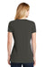 New Era LNEA101 Womens Heritage Short Sleeve V-Neck T-Shirt Graphite Grey Back