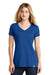 New Era LNEA101 Womens Heritage Short Sleeve V-Neck T-Shirt Royal Blue Front