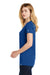 New Era LNEA101 Womens Heritage Short Sleeve V-Neck T-Shirt Royal Blue Side