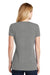New Era LNEA101 Womens Heritage Short Sleeve V-Neck T-Shirt Heather Shadow Grey Back