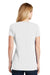 New Era LNEA101 Womens Heritage Short Sleeve V-Neck T-Shirt White Back