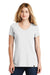New Era LNEA101 Womens Heritage Short Sleeve V-Neck T-Shirt White Front