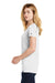 New Era LNEA101 Womens Heritage Short Sleeve V-Neck T-Shirt White Side