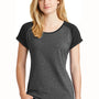 New Era Womens Heritage Short Sleeve Crewneck T-Shirt - Black/Black Twist