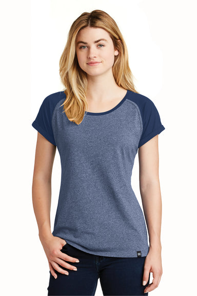 New Era LNEA107 Womens Heritage Short Sleeve Crewneck T-Shirt Royal Blue/Royal Blue Twist Front