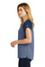 New Era LNEA107 Womens Heritage Short Sleeve Crewneck T-Shirt Royal Blue/Royal Blue Twist Side