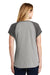 New Era LNEA107 Womens Heritage Short Sleeve Crewneck T-Shirt Graphite Grey/Light Graphite Grey Twist Back
