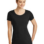 New Era Womens Performance Moisture Wicking Short Sleeve Crewneck T-Shirt - Black - Closeout