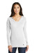 New Era LNEA130 Womens Performance Moisture Wicking Short Sleeve Crewneck T-Shirt White Front