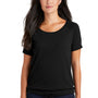 New Era Womens Performance Cinch Moisture Wicking Short Sleeve Wide Neck T-Shirt - Black