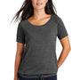 New Era Womens Performance Cinch Moisture Wicking Short Sleeve Wide Neck T-Shirt - Graphite Grey