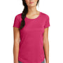 New Era Womens Series Performance Jersey Moisture Wicking Short Sleeve Crewneck T-Shirt - Deep Pink - Closeout