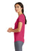 New Era LNEA200 Womens Series Performance Jersey Moisture Wicking Short Sleeve Crewneck T-Shirt Deep Pink Side
