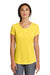 New Era LNEA200 Womens Series Performance Jersey Moisture Wicking Short Sleeve Crewneck T-Shirt Goldenrod Yellow Front