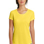 New Era Womens Series Performance Jersey Moisture Wicking Short Sleeve Crewneck T-Shirt - Goldenrod Yellow - Closeout