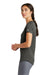New Era LNEA200 Womens Series Performance Jersey Moisture Wicking Short Sleeve Crewneck T-Shirt Graphite Grey Side