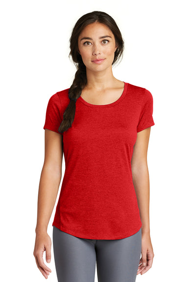 New Era LNEA200 Womens Series Performance Jersey Moisture Wicking Short Sleeve Crewneck T-Shirt Red Front