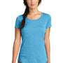 New Era Womens Series Performance Jersey Moisture Wicking Short Sleeve Crewneck T-Shirt - Sky Blue - Closeout