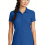 New Era Womens Venue Home Plate Moisture Wicking Short Sleeve Polo Shirt - Royal Blue - Closeout
