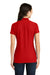 New Era LNEA300 Womens Venue Home Plate Moisture Wicking Short Sleeve Polo Shirt Red Back