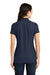 New Era LNEA300 Womens Venue Home Plate Moisture Wicking Short Sleeve Polo Shirt Navy Blue Back