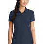 New Era Womens Venue Home Plate Moisture Wicking Short Sleeve Polo Shirt - Navy Blue - Closeout