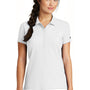 New Era Womens Venue Home Plate Moisture Wicking Short Sleeve Polo Shirt - White - Closeout