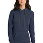 New Era Womens Sueded French Terry Hooded Sweatshirt Hoodie - Navy Blue