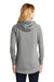 New Era LNEA510 Womens Fleece Hooded Sweatshirt Hoodie Heather Shadow Grey Back