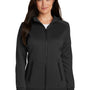 New Era Womens Venue Moisture Wicking Fleece Full Zip Hooded Sweatshirt Hoodie - Black
