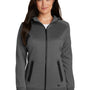 New Era Womens Venue Moisture Wicking Fleece Full Zip Hooded Sweatshirt Hoodie - Graphite Grey